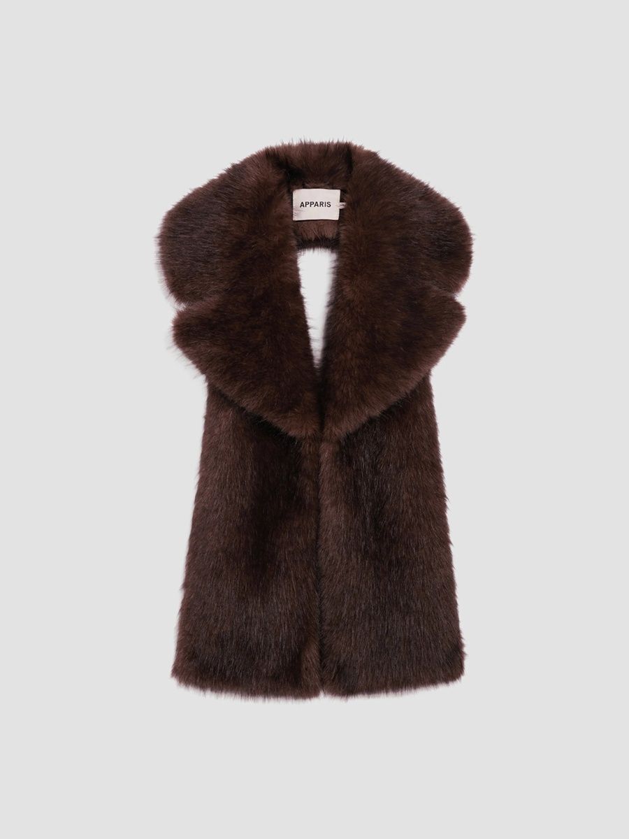 Apparis Women's Mia Faux-Sable Fur Collar - Fauve Multi