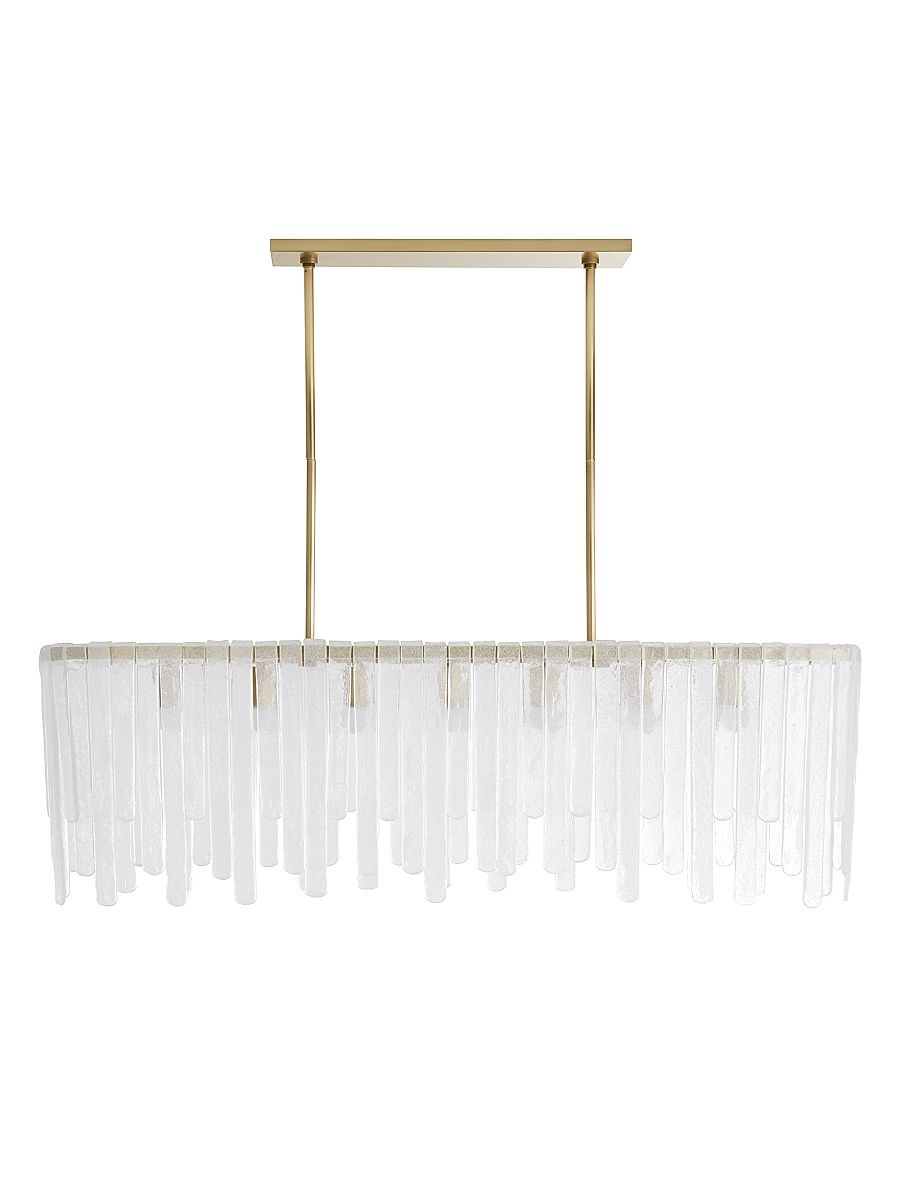 Leighton Seedy Glass Chandelier - Clear