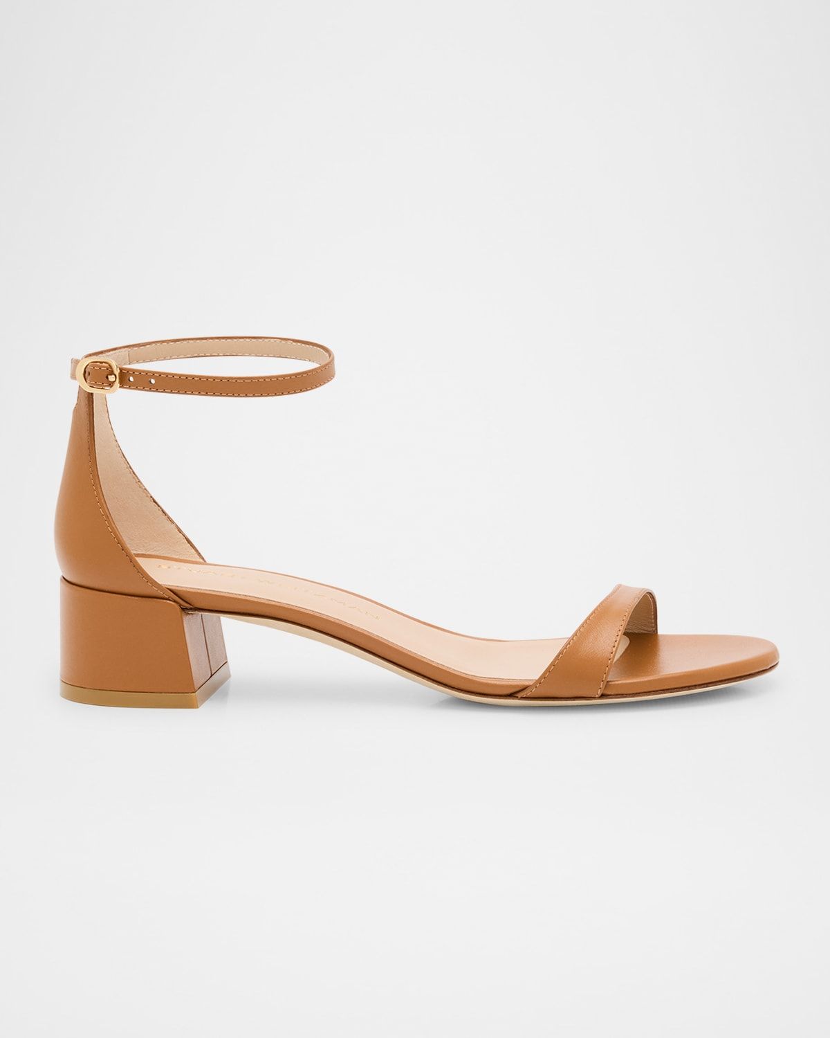 Nudist Leather Ankle-Strap Sandals