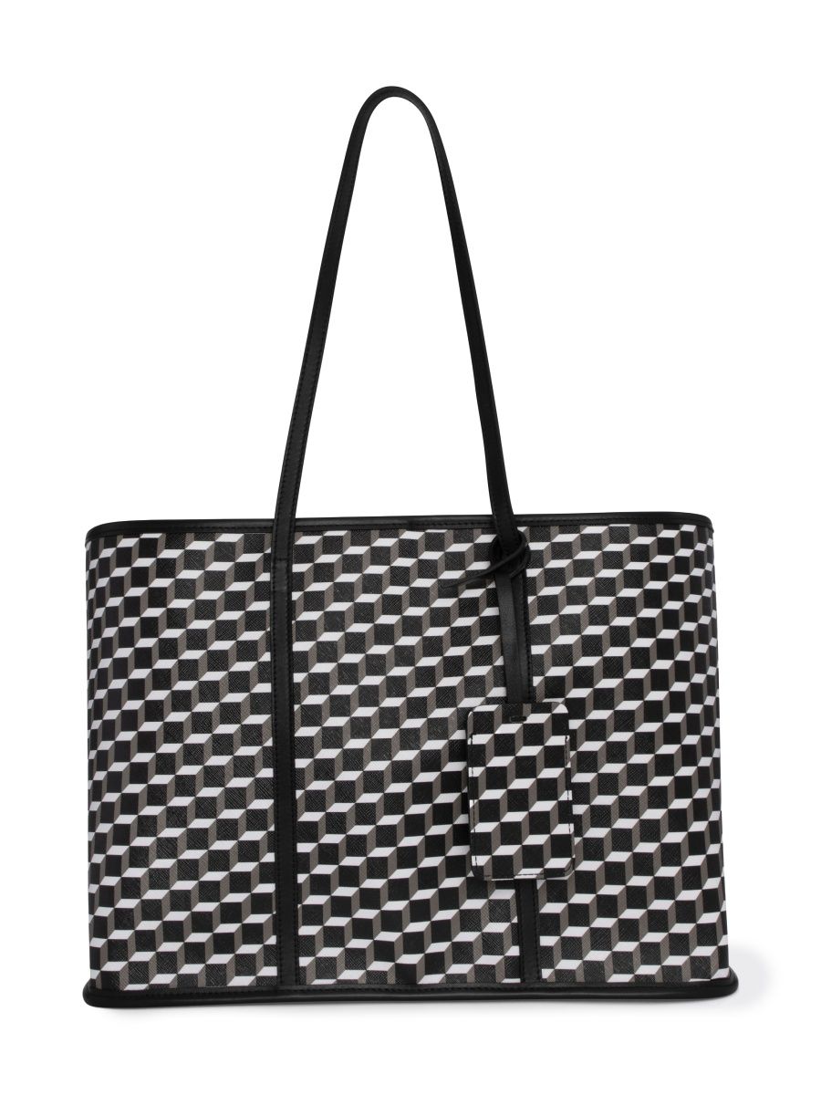 Pierre Hardy Women's Cab 3D Cube Canvas-Leather Tote Bag - Black White
