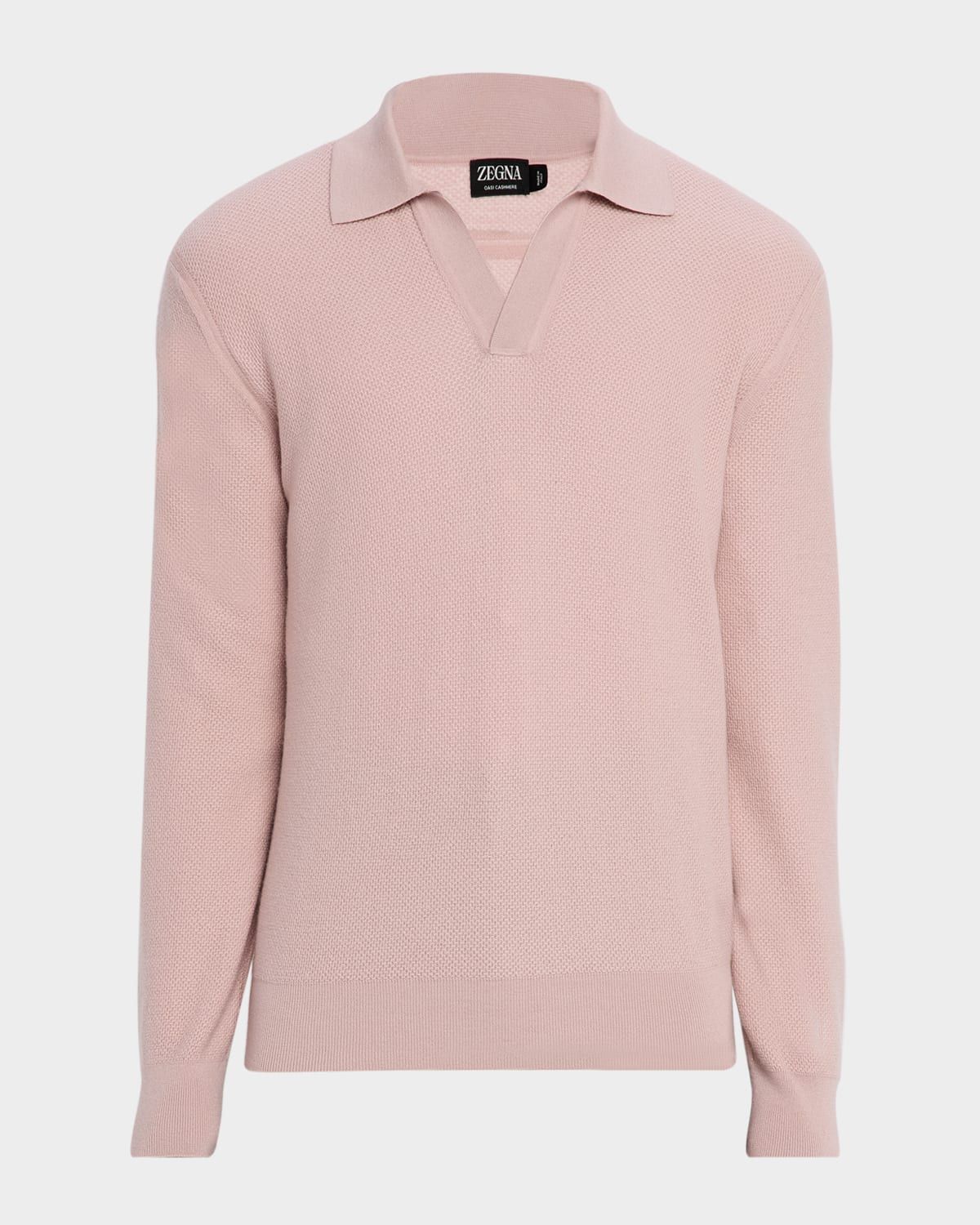 Men & apos;s Oasi Cashmere Johnny Collar Polo Sweater