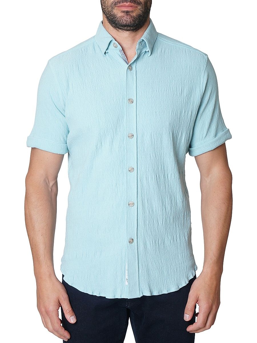 Men's Hammond Knit Shirt - Light Blue - Size Large