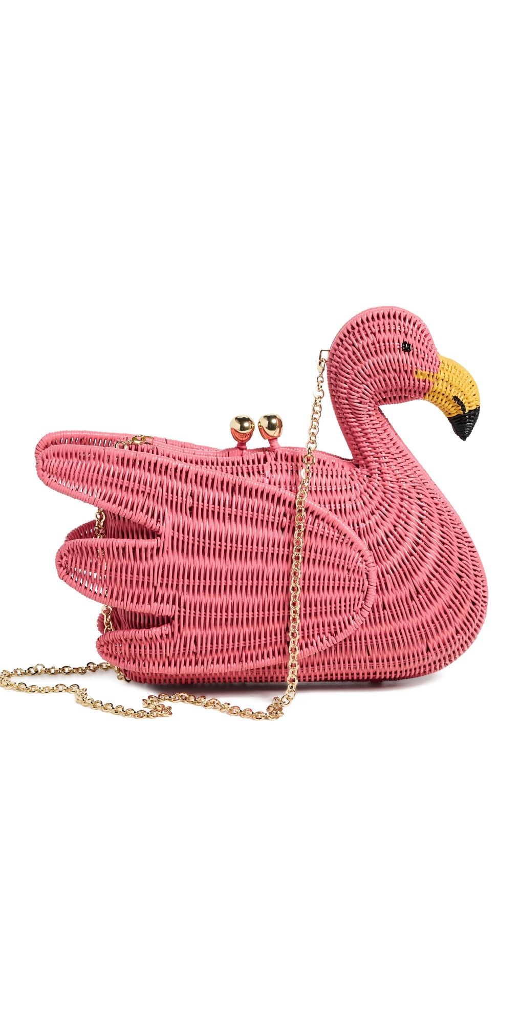Serpui Dante Flamingo Clutch Pink One Size