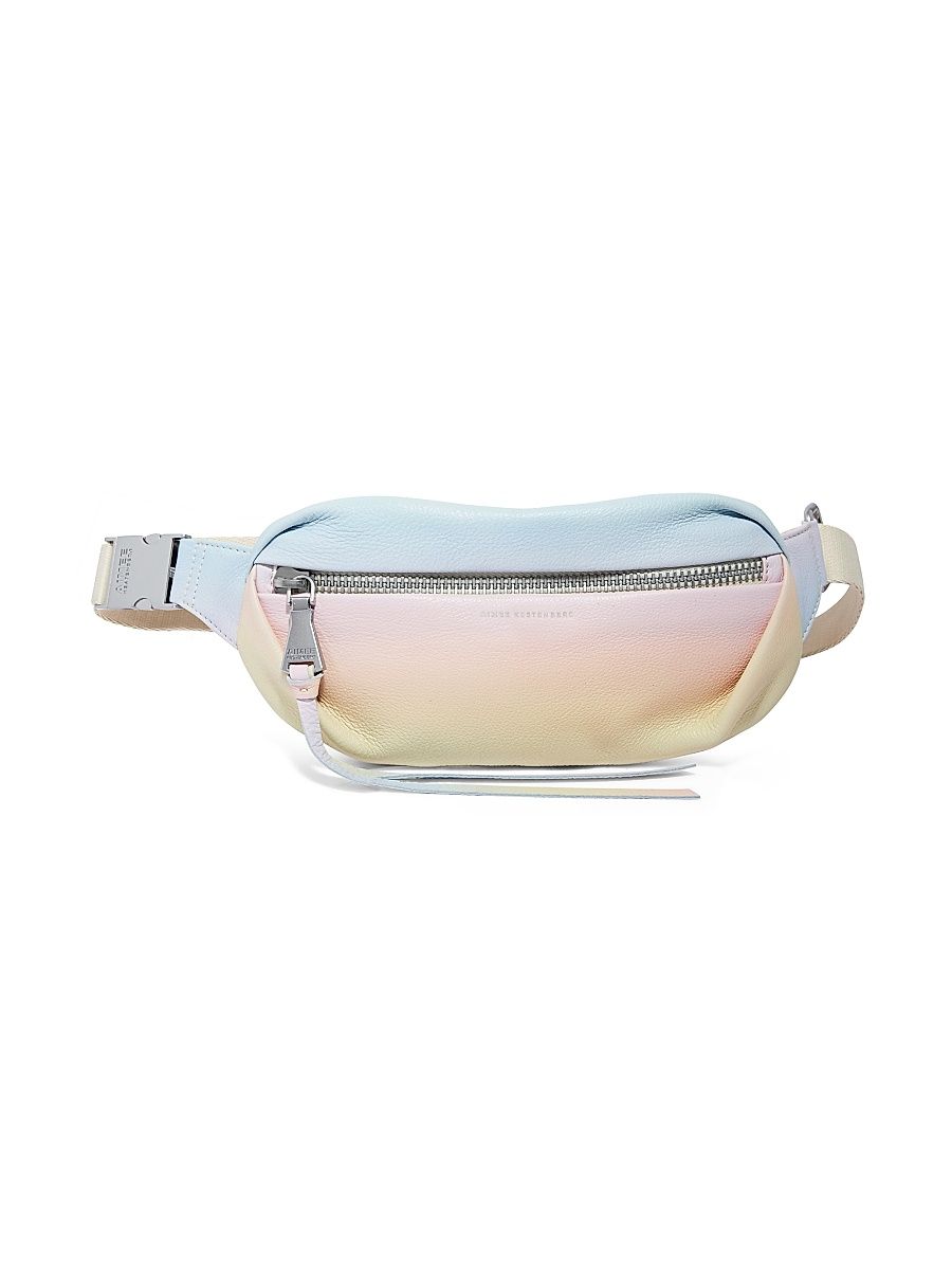 Women's Milan Leather Bum Bag - Macaron Ombre