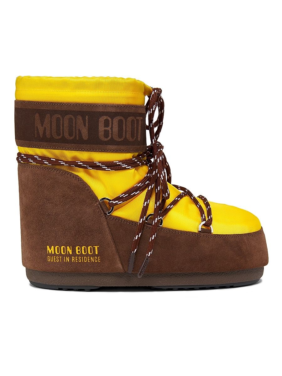 Women's MB x Guest In Residence Icon Low Nylon & Suede Boots - Sunflower - Size 4.5