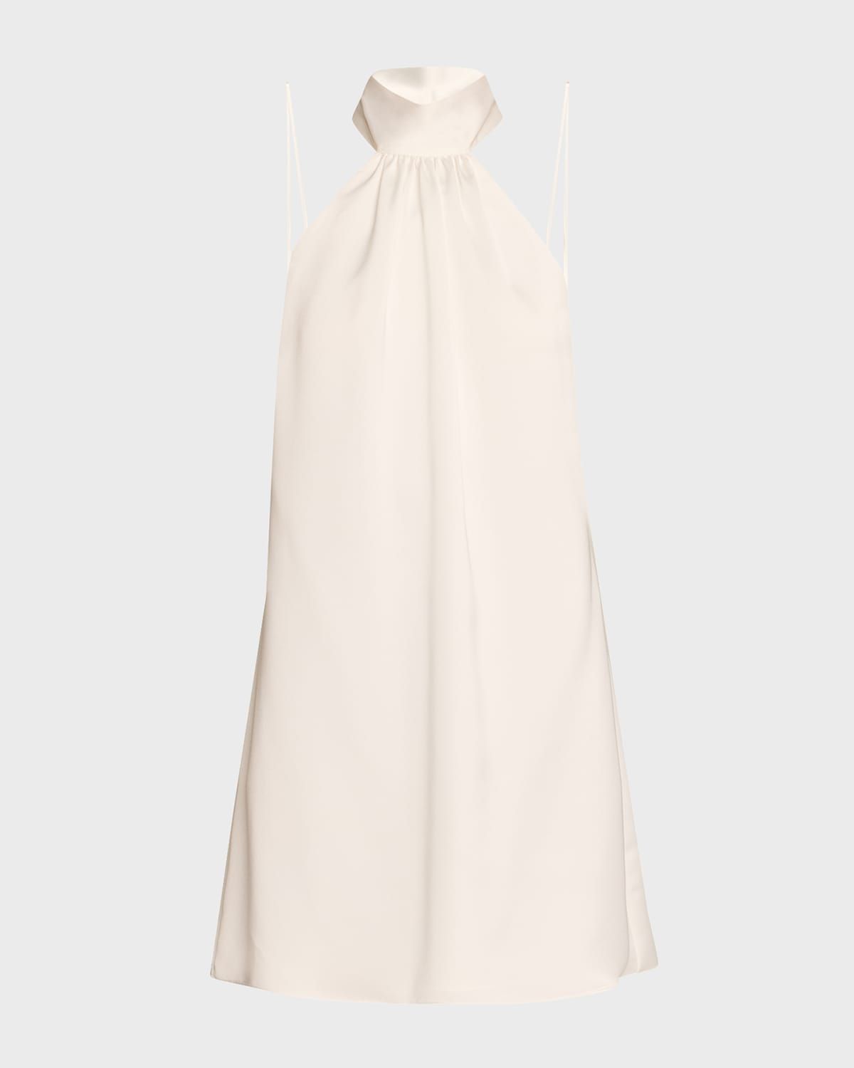 Sam Ruched Halter Mini Dress