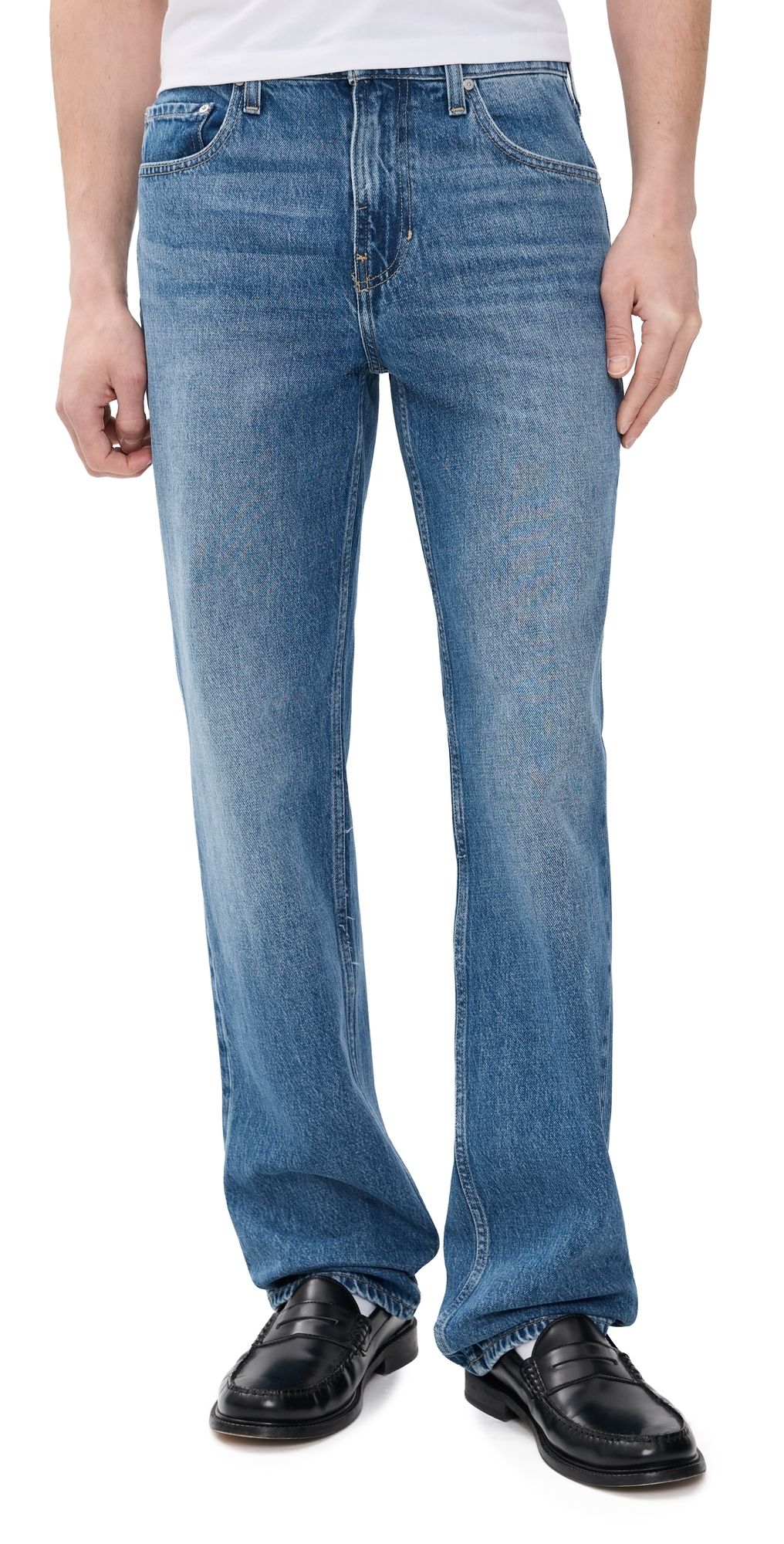 PAIGE Doheny Relaxed Straight Leg Jeans Willard 36