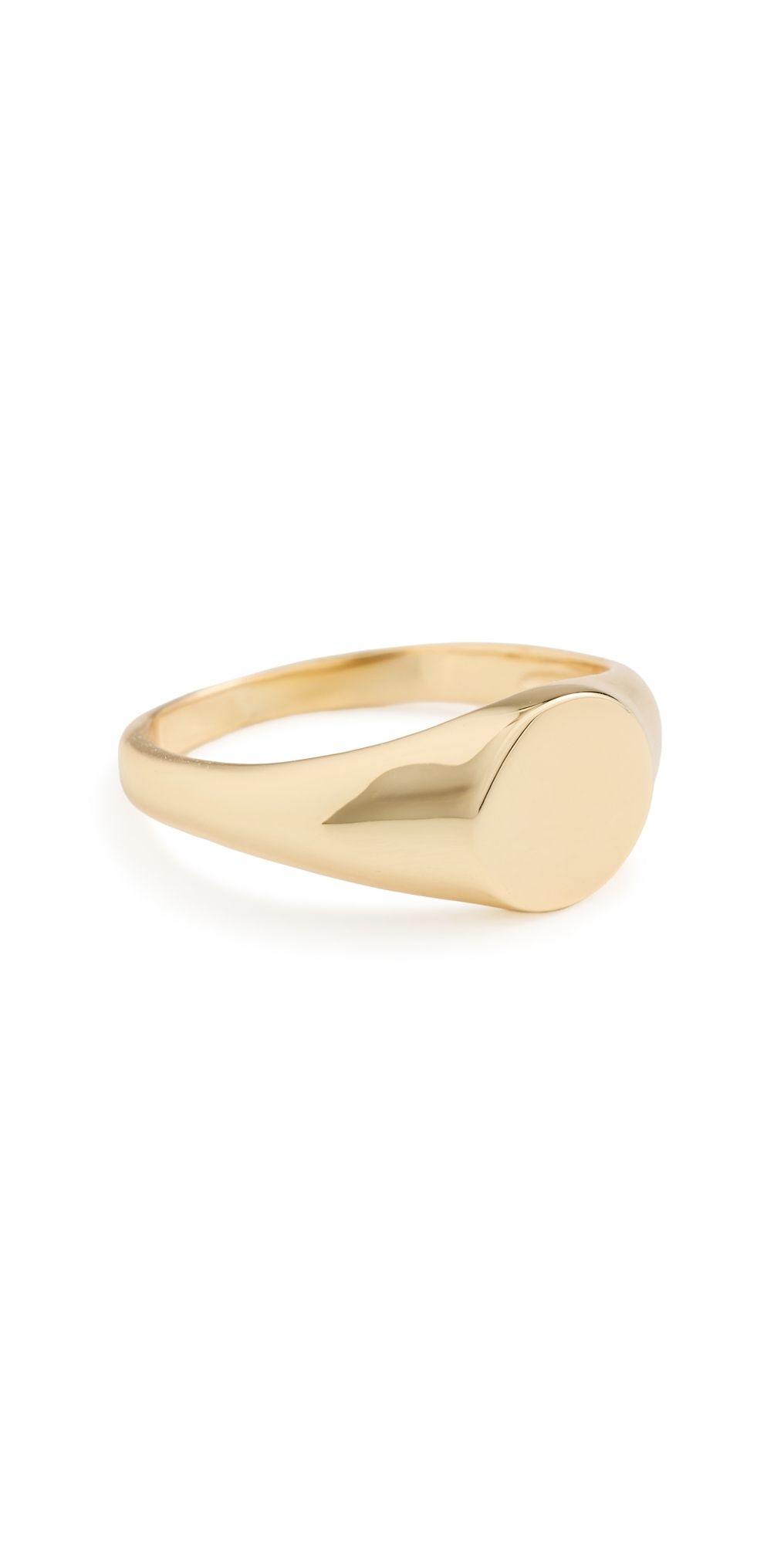 SHASHI Signet Ring Gold 8