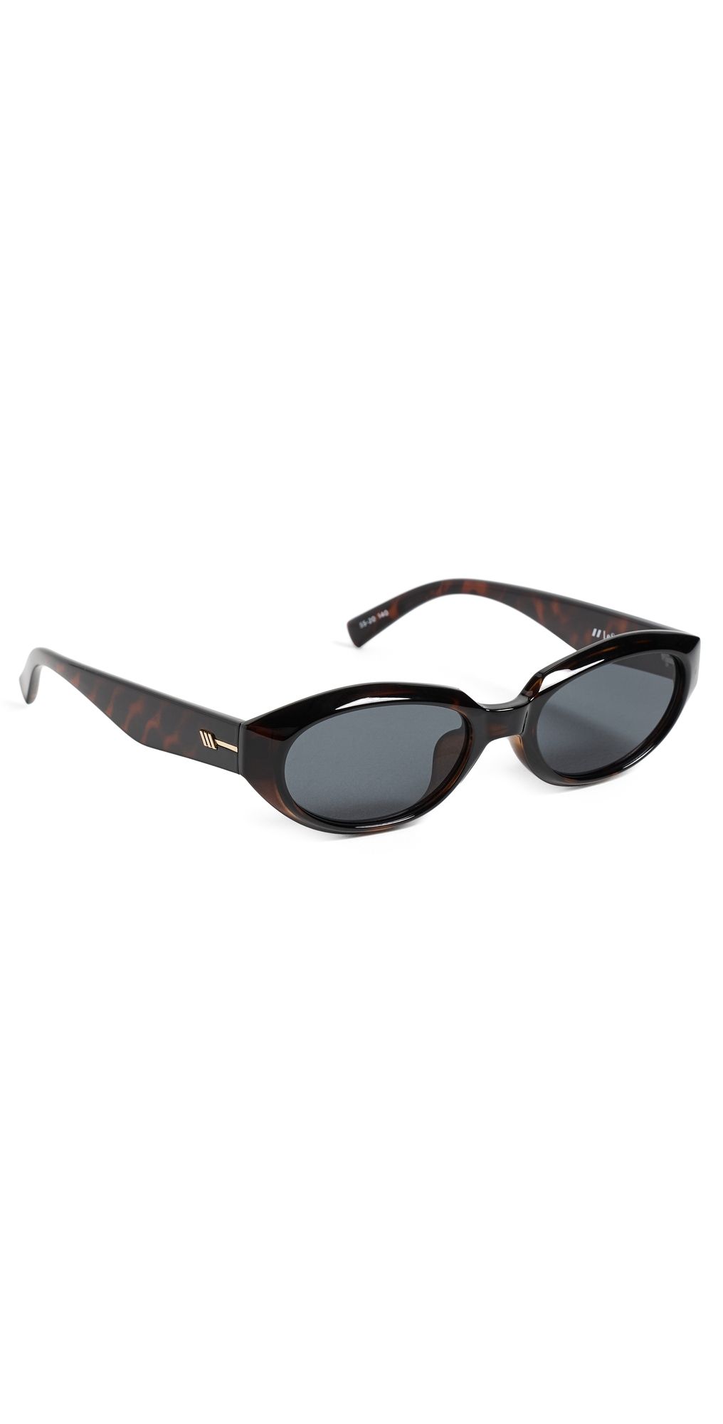 Le Specs Le Bijou Oval Sunglasses Dark Tort One Size