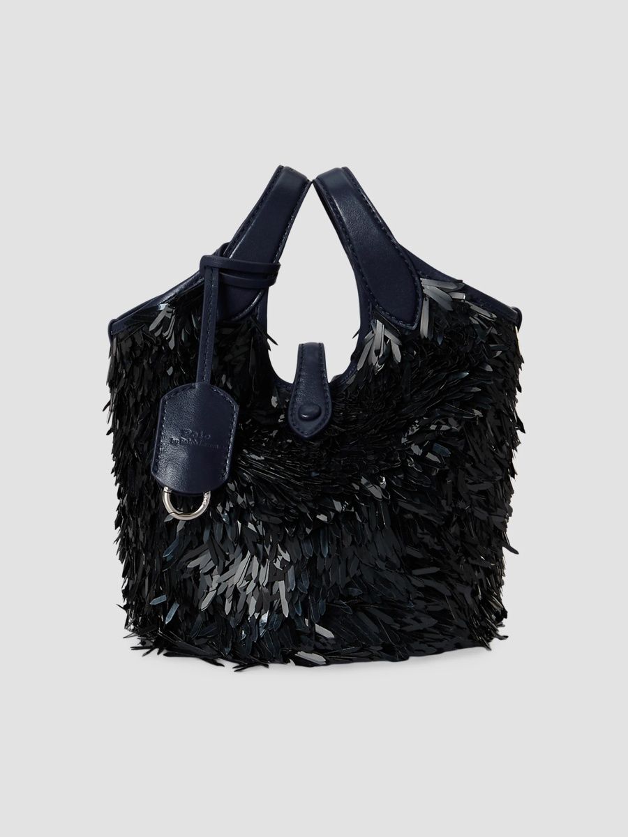 Polo Ralph Lauren Women's ​Polo Play Mini Spike Sequins Crossbody Bag - Deep Iris