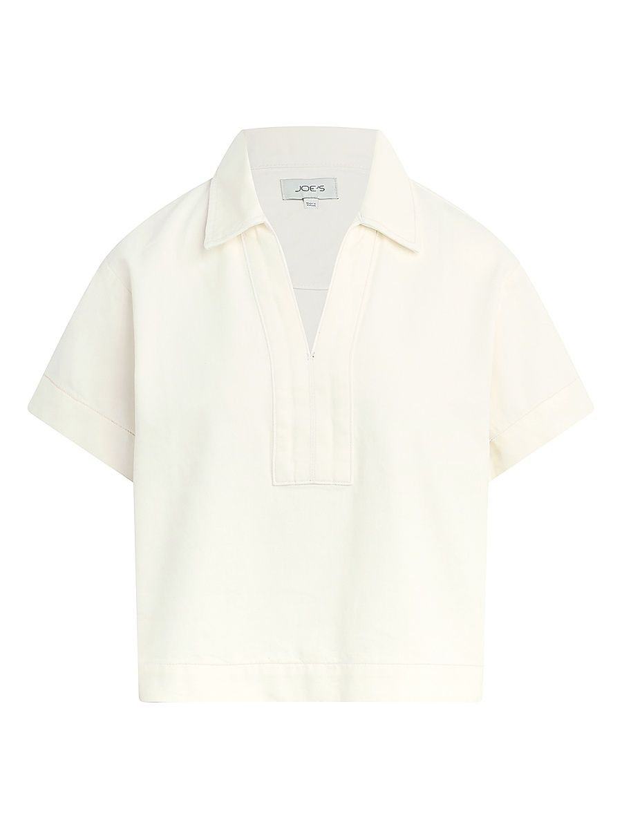 Women's The Lillian Denim Popover Shirt - Milk - Size Large