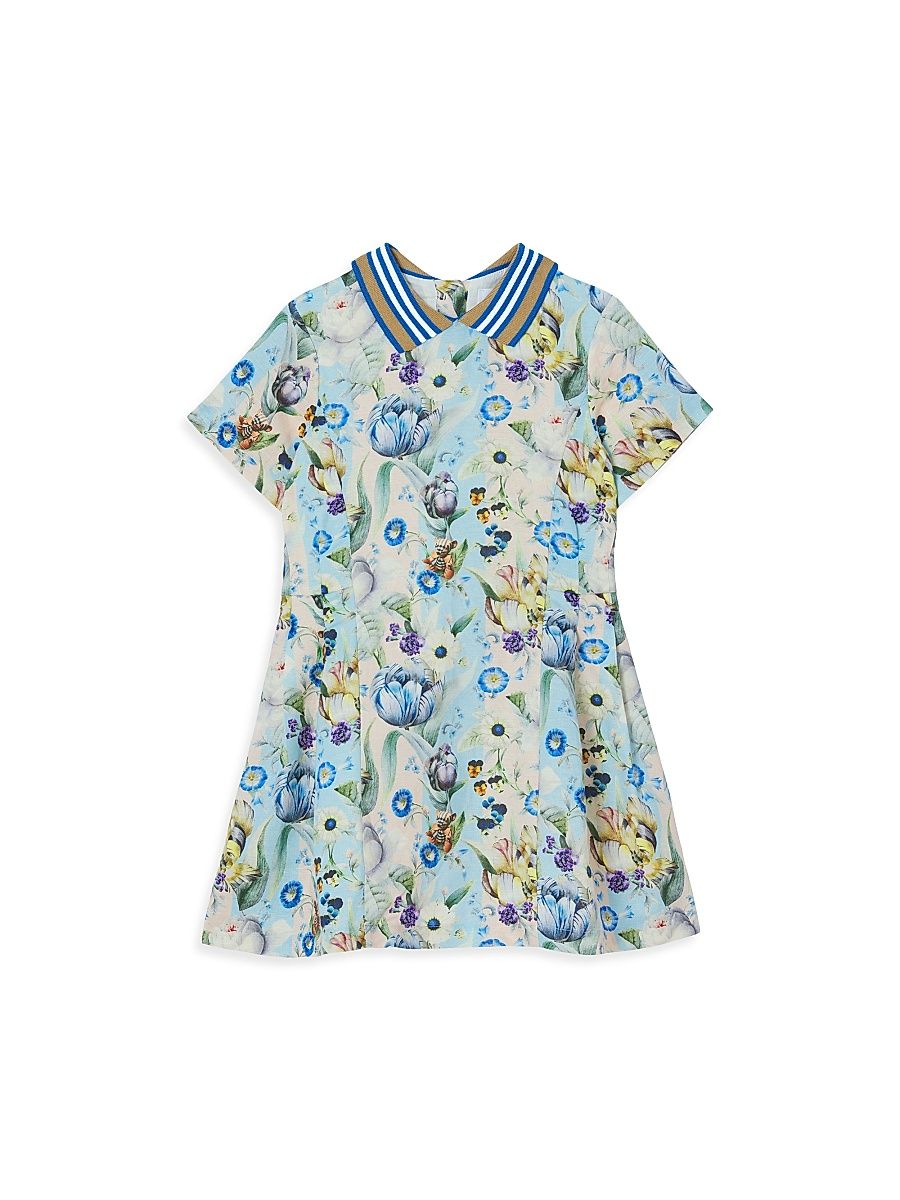 Little Girl's & Girl's Filippa Floral Print Polo Dress - Floral - Size 3