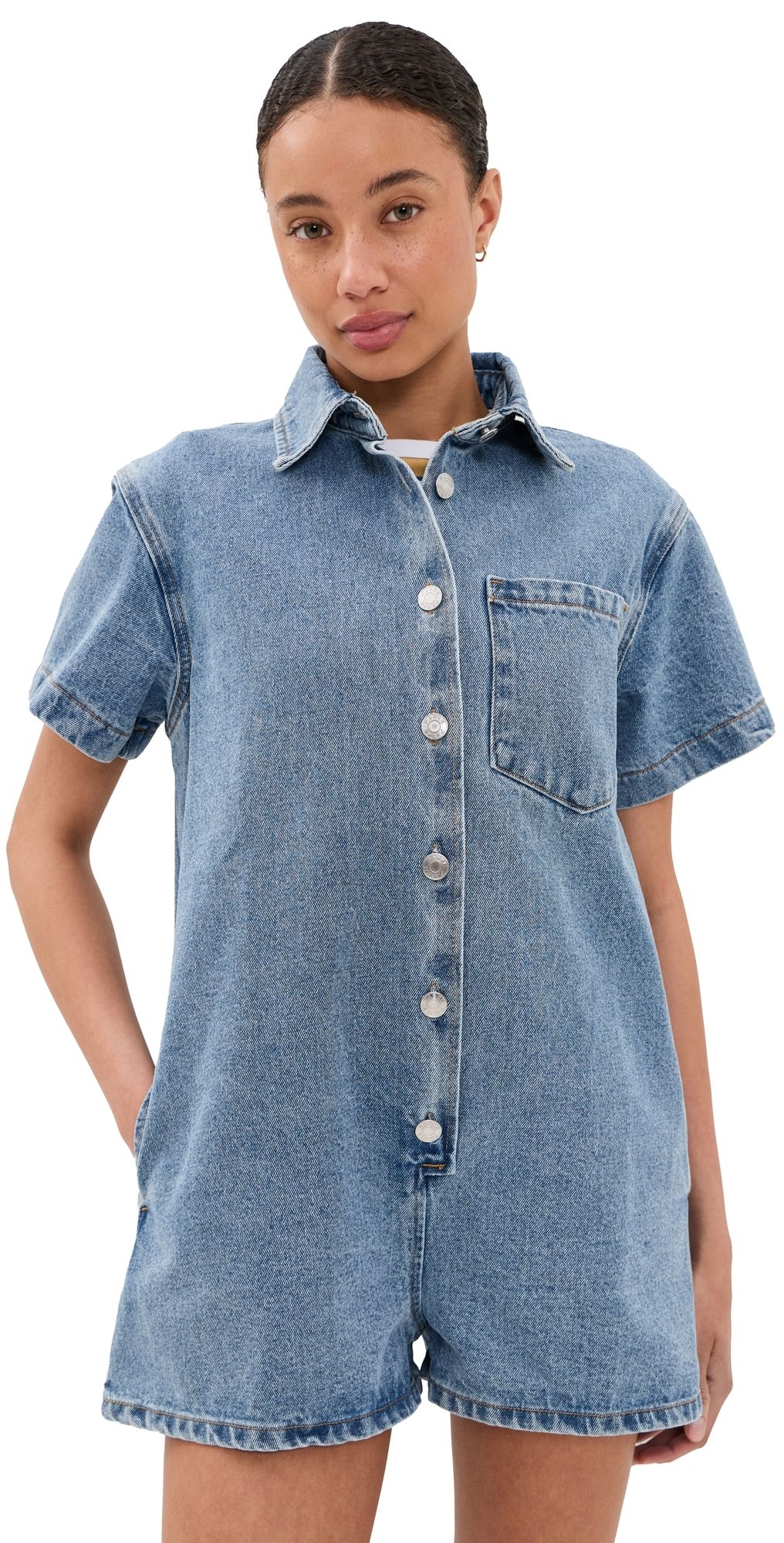 PARKE Short Sleeve Romper Vintage L