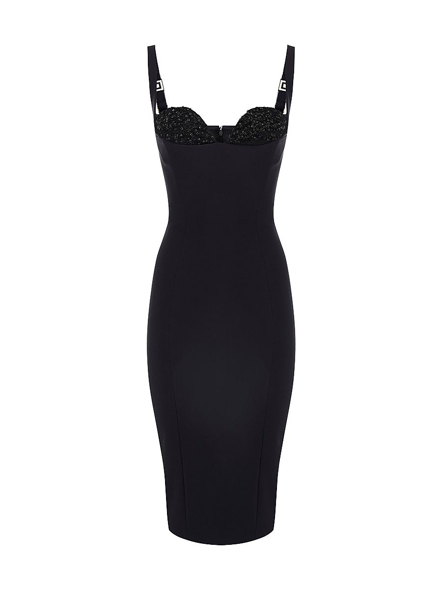 Women's Light Crepe Cocktail Dress - Nero - Size 6