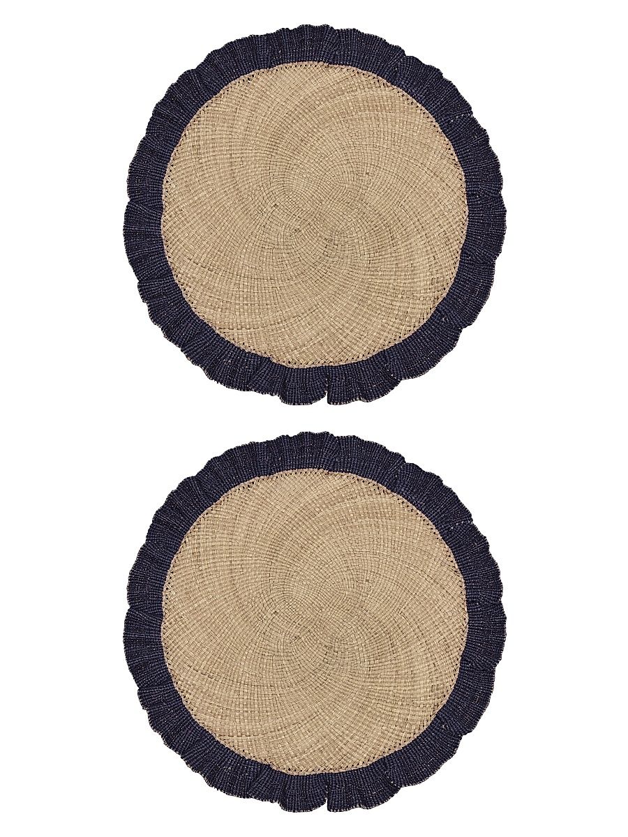 Orpua Placemats 2-Piece Set - Deep Navy