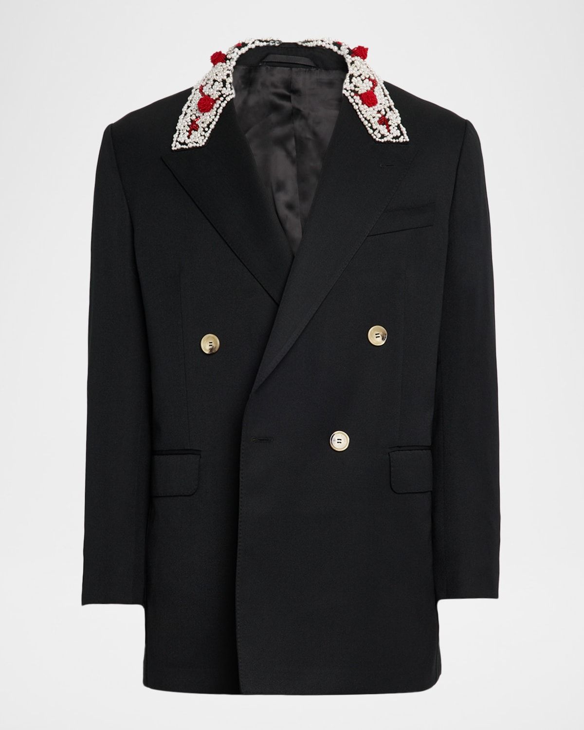 Men & apos;s Turbo-Embellished Double-Breasted Dinner Jacket
