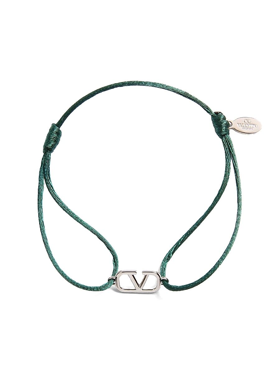 Men's Vlogo Signature Cotton Bracelet - English Green