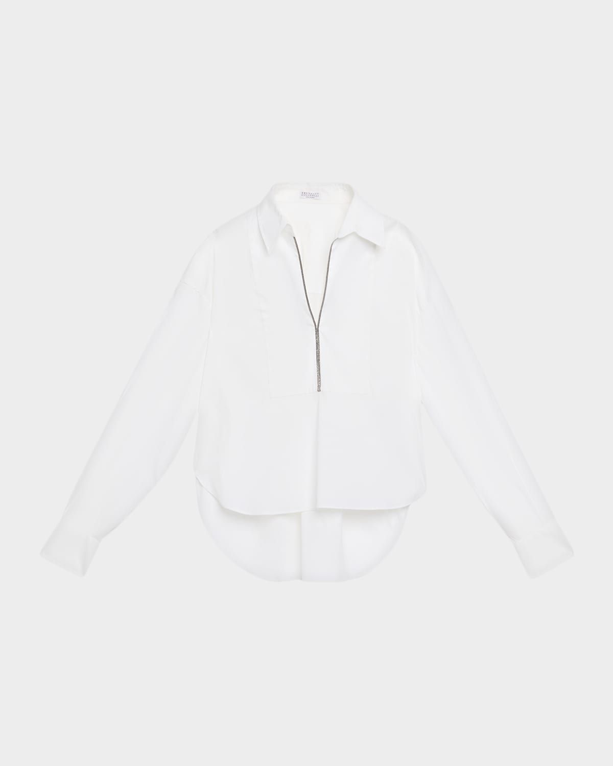 Monili Poplin Collared Shirt