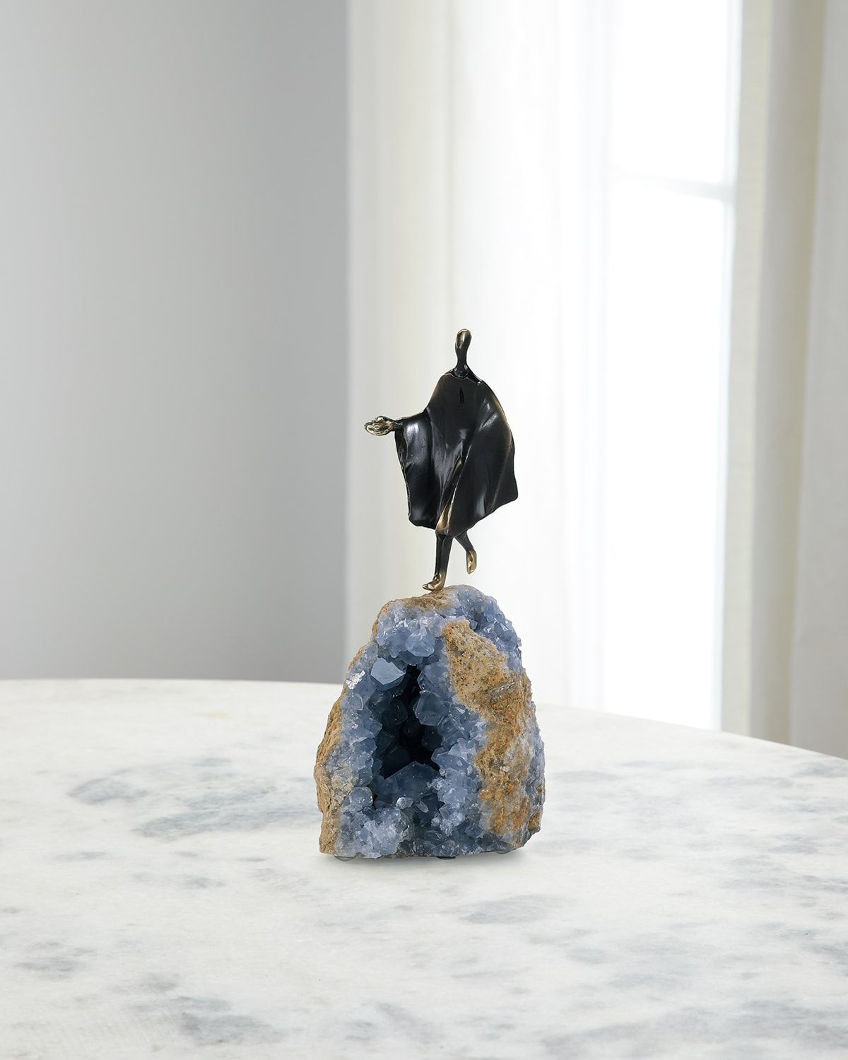 Cloaked Figure Sculpture on Kyanite I