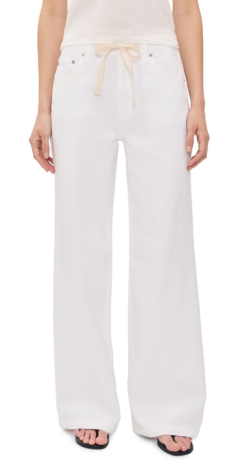 Pistola Jadyn Drawstring Jeans Optic White 31