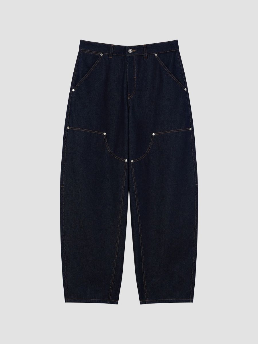 Givenchy Men's Raw Denim Carpenter Jeans - Dark Blue - Size 36
