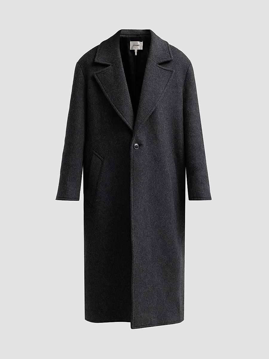 Women's The Rodea Wool-Blend Coat - Charcoal - Size XL