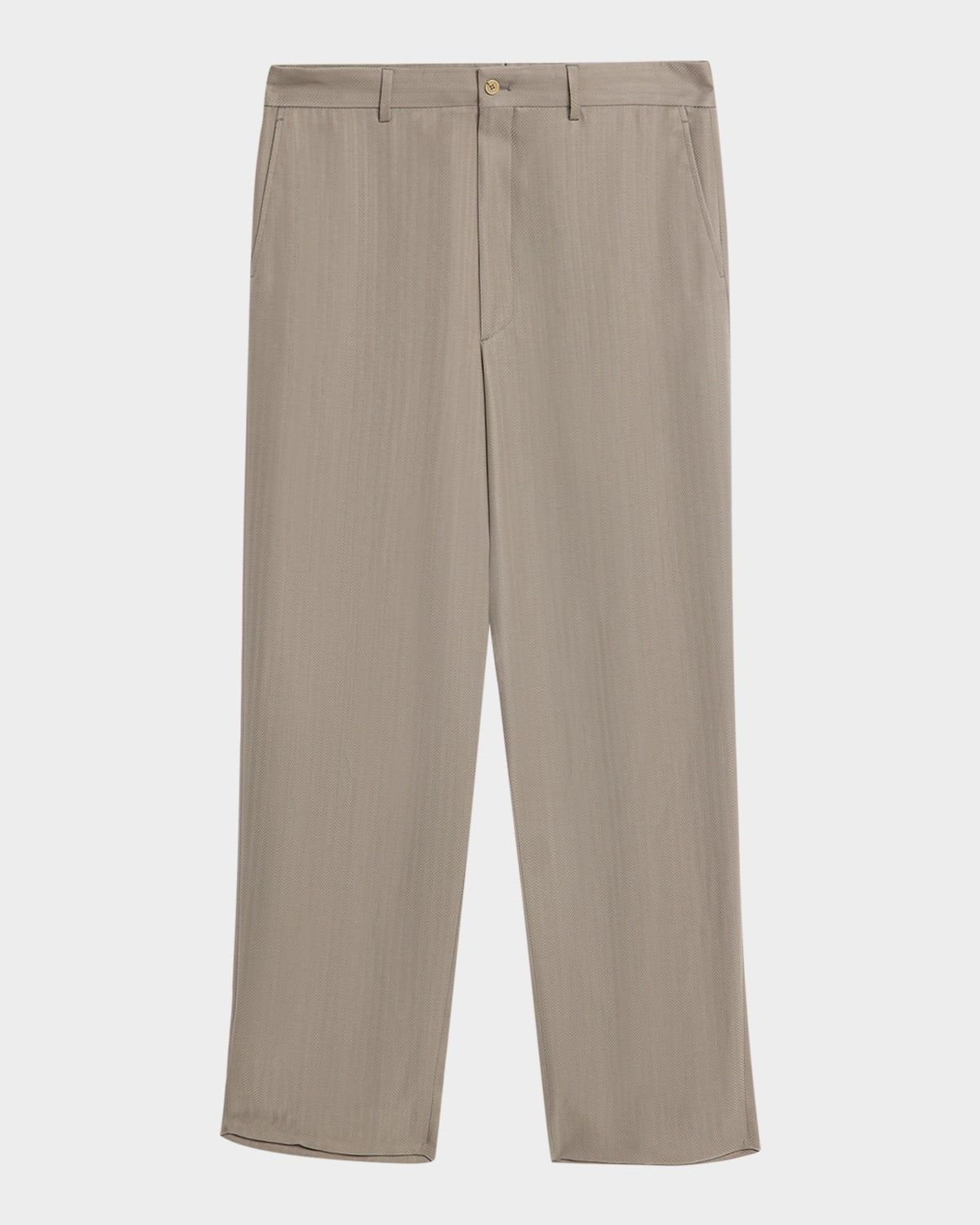 Straight-Leg Tailored Pants