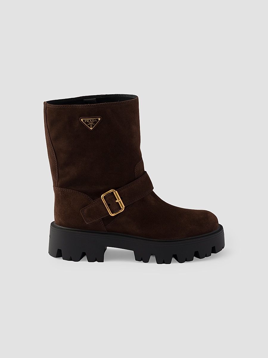 Women's Suede Boots - Brown - Size 11.5