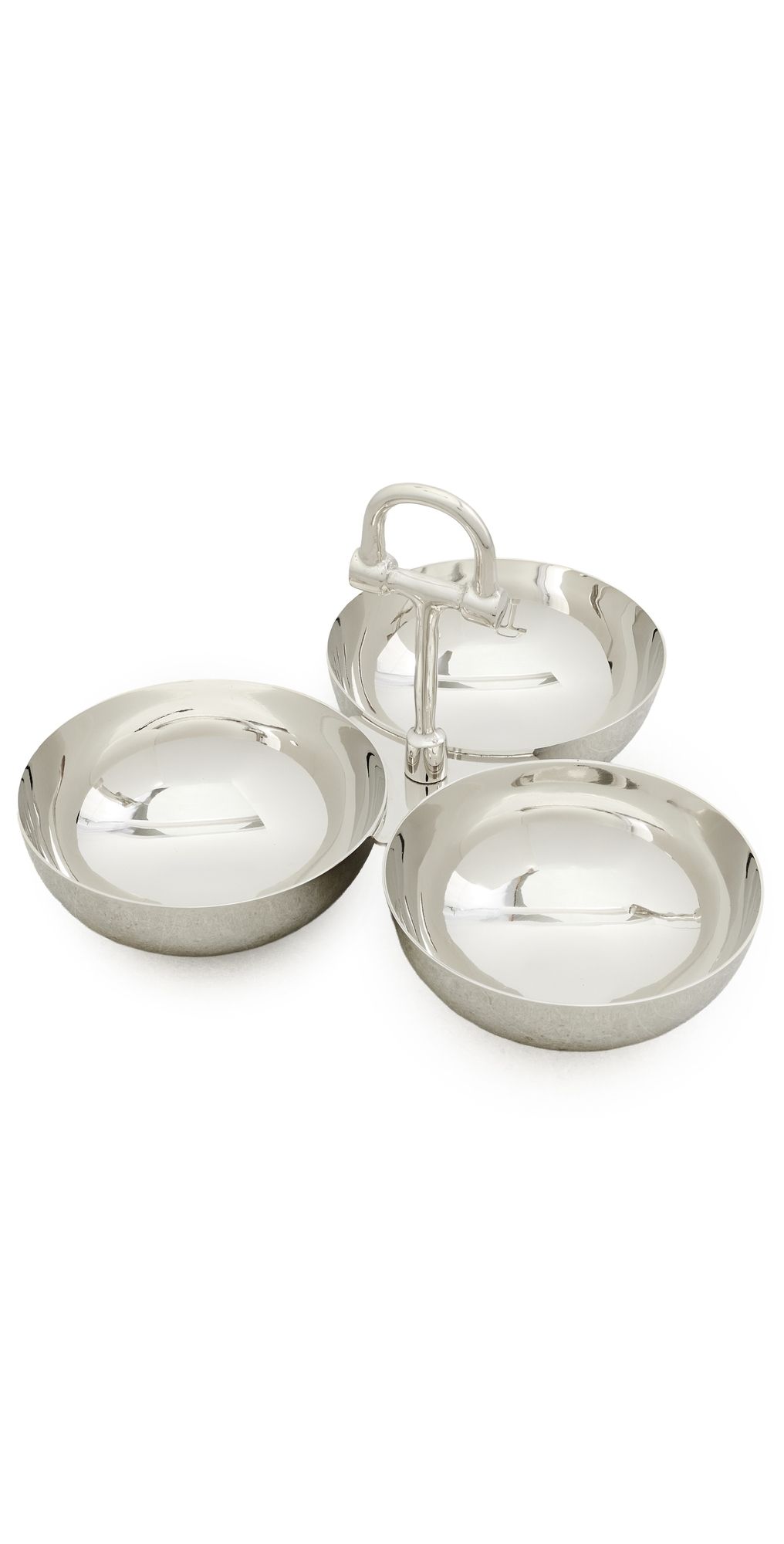 The Favorites The Equestrian Trio Condiment Bowl Set Polished Nickel One Size