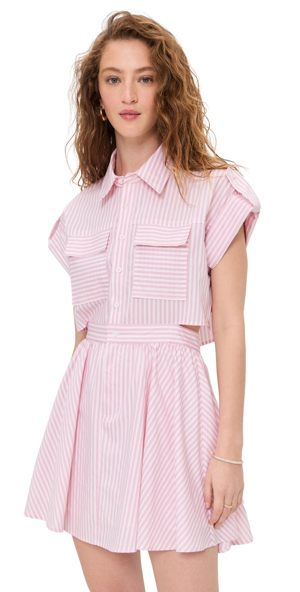 o. p.t Rowe Dress Pink Stripe XS