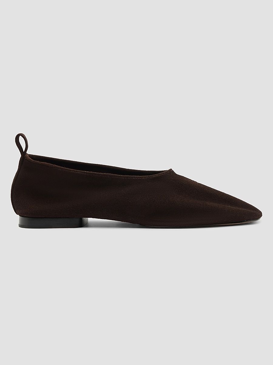 Women's Hadley Suede Ballet Flats - Dark Brown - Size 5