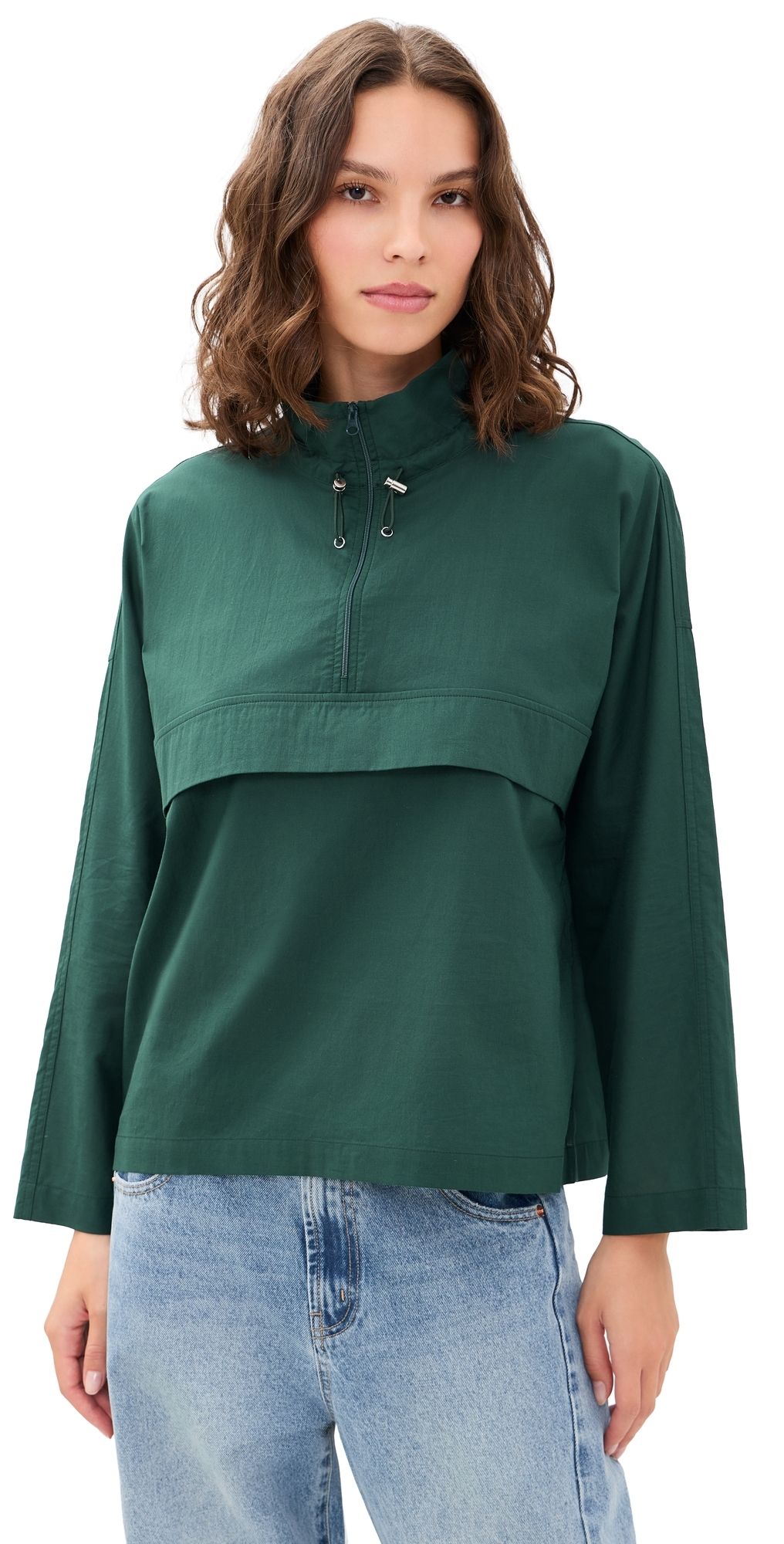 ROUCHA Turrell Cotton Top Dark Green S