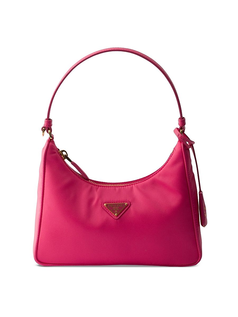 Women's Re-Edition 2005 Re-Nylon and Saffiano Mini Shoulder Bag - Pink