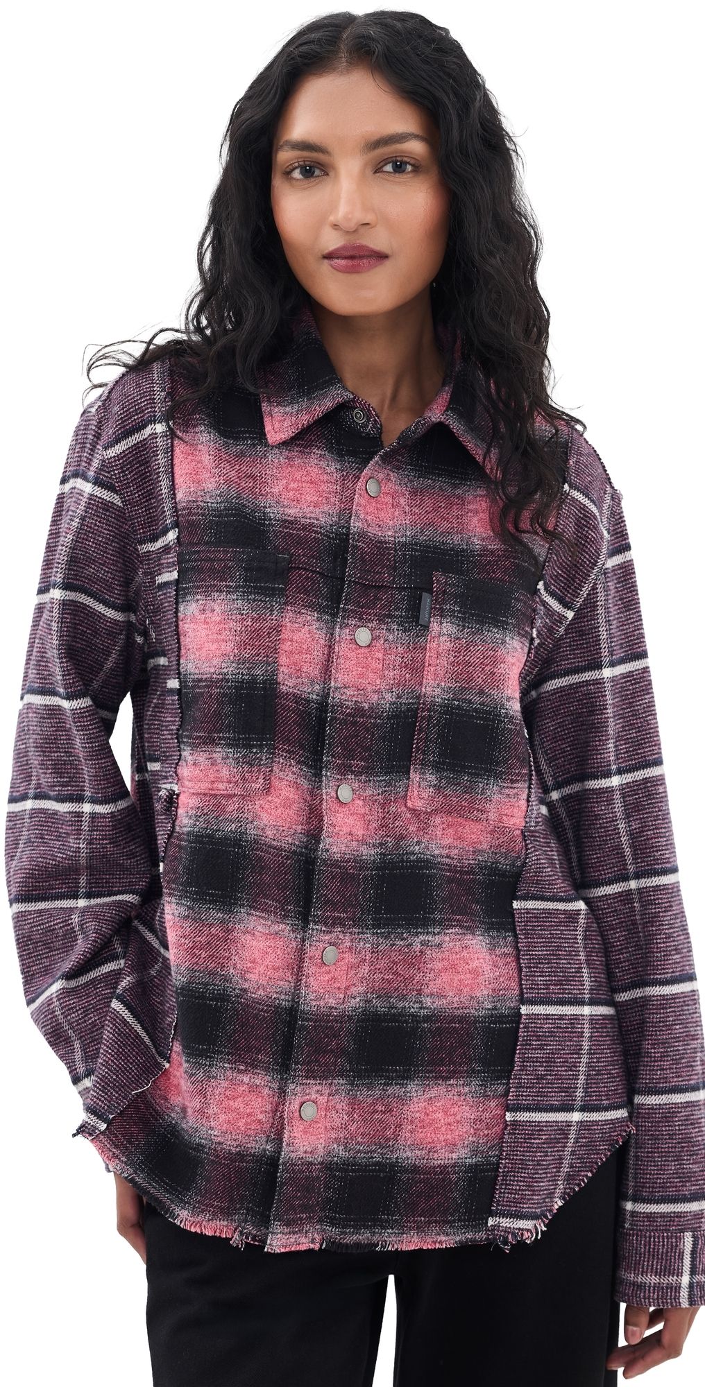 HAIKURE Arno Double Check Button Down Shirt Double Check XS