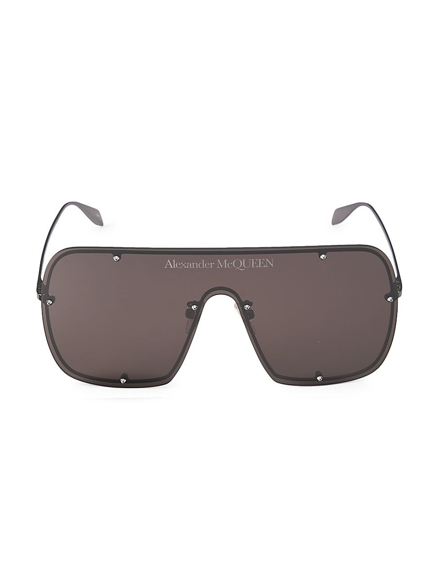 Women's Studs 99MM Mask Sunglasses - Rutenium