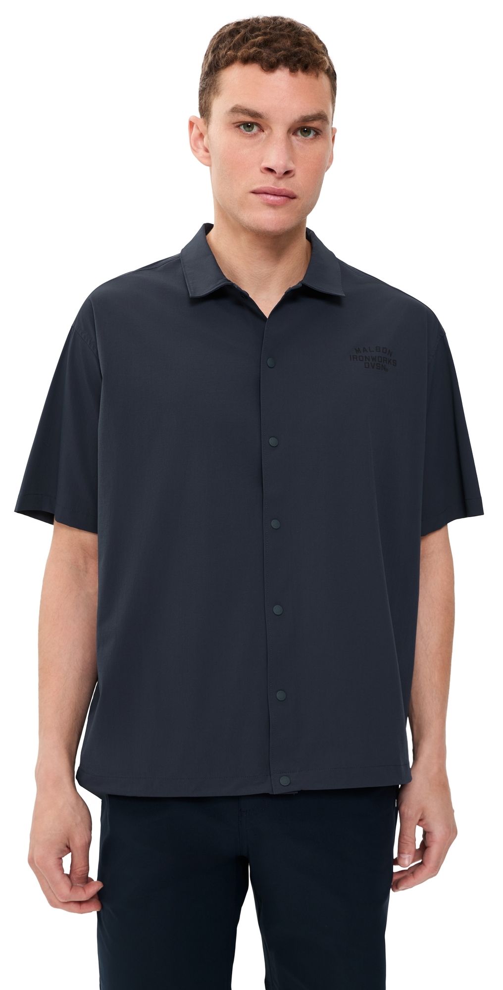 Malbon Division Shirt Blueberry XL