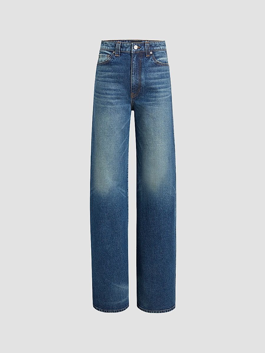 Khaite Women's Dane Wide-Leg Jeans - Northfield - Size 29