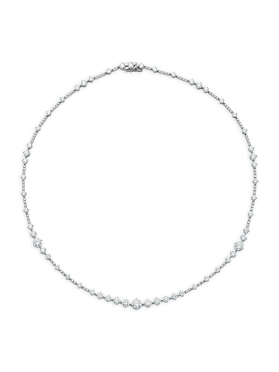Women's Arpeggia 18K White Gold & Diamond Necklace - White