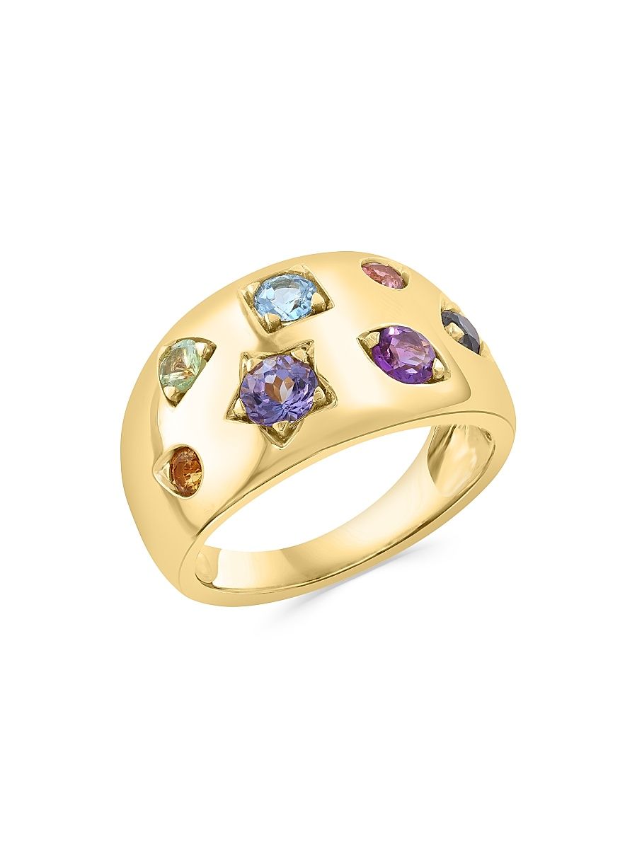 Women's 14K Yellow Gold & Multi-Gemstone Ring - Yellow Gold - Size 7