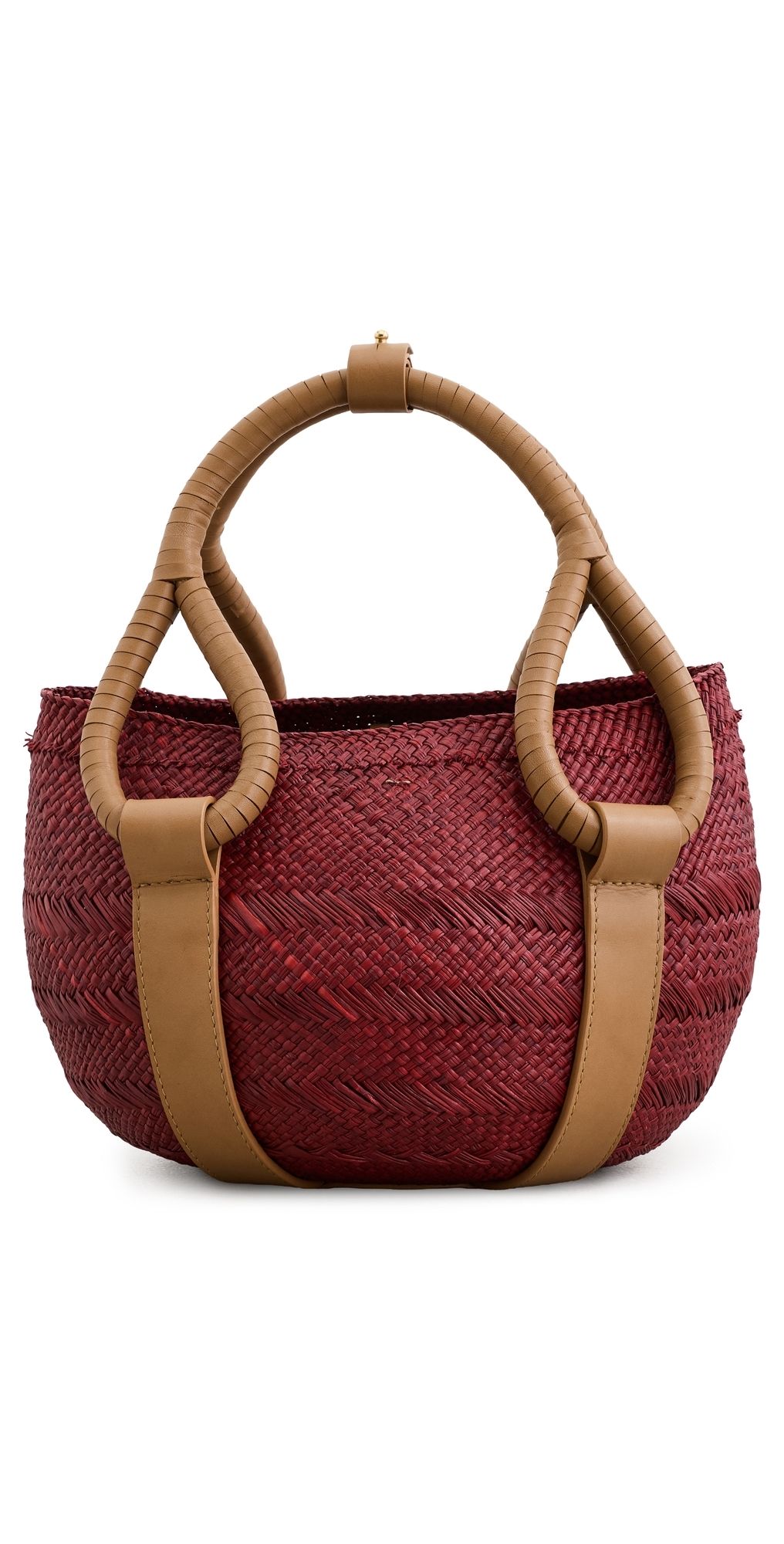 Johanna Ortiz Ballad of The Frontier Mini Tote Bag Wine/Beige One Size