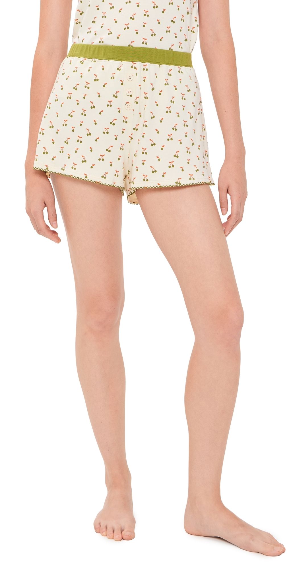 Cozyland by Morgan Lane Tate Shorts Fig Print M