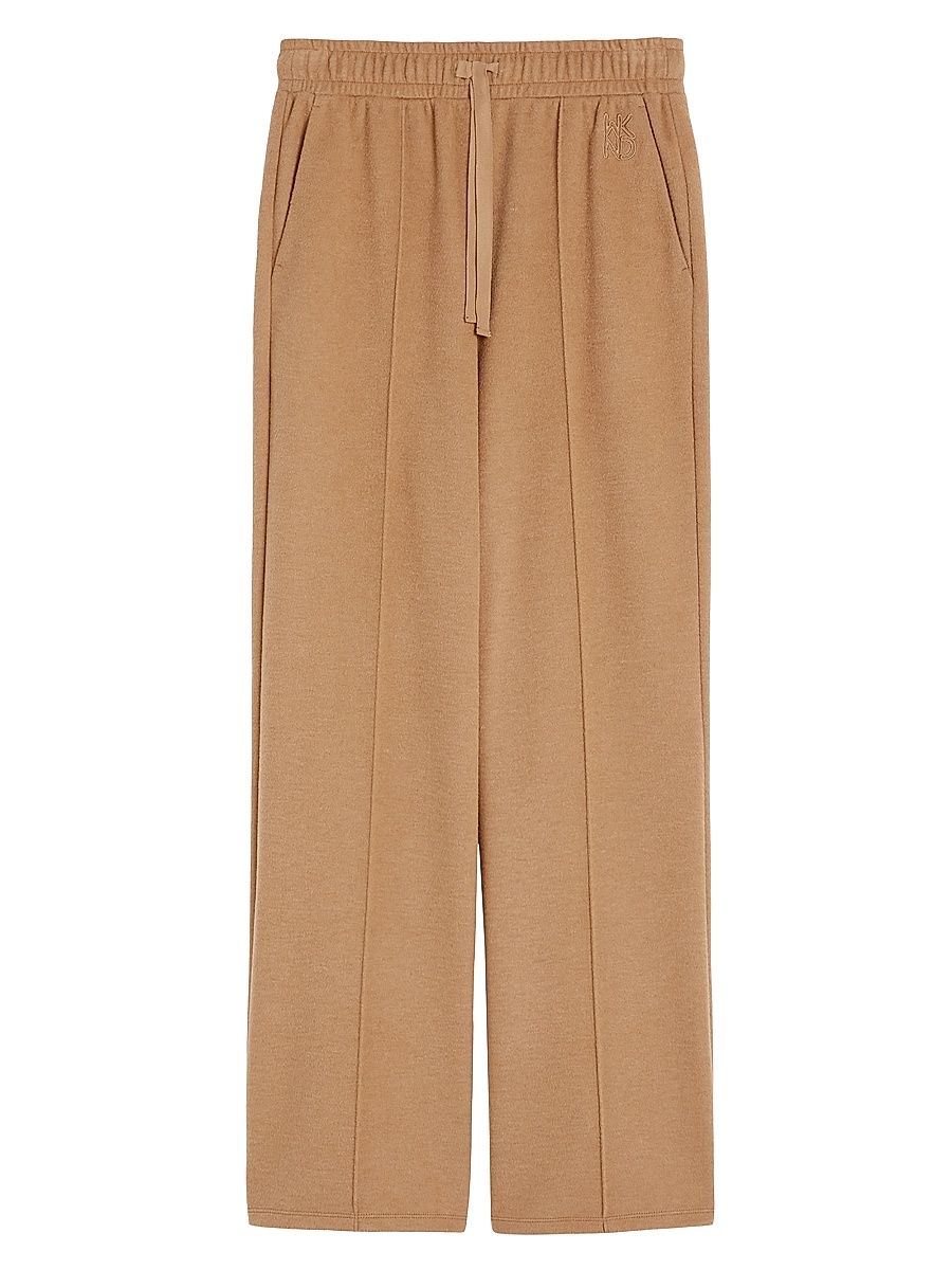 Women's Drap Effect Jersey Trousers - Camel - Size XXL