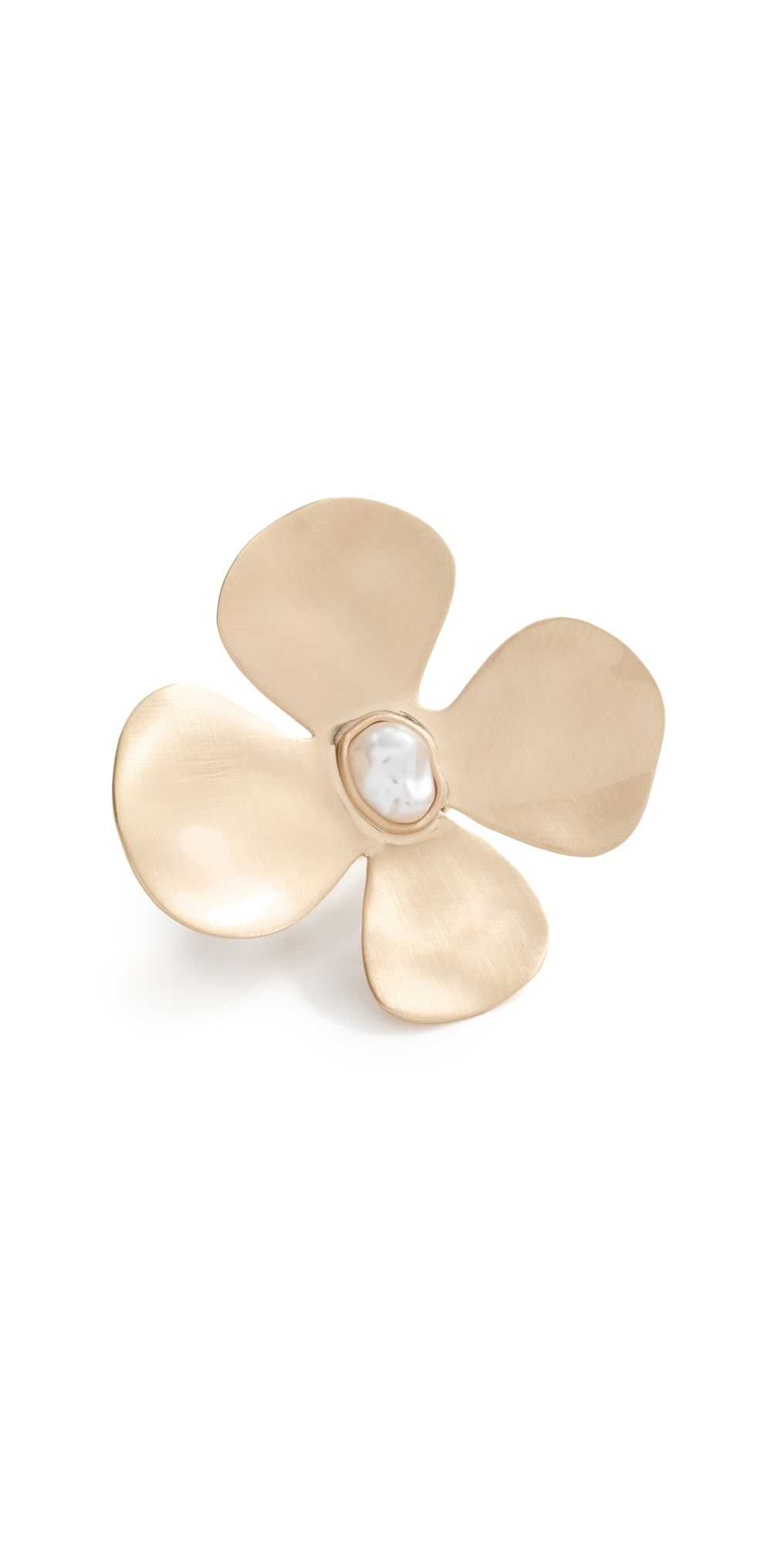 Cult Gaia Lucky Ring Brushed Brass 7