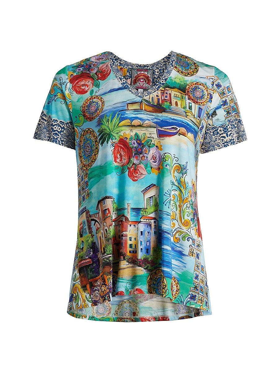 Women's Plus Janie Printed T-Shirt - Christy - Size 26