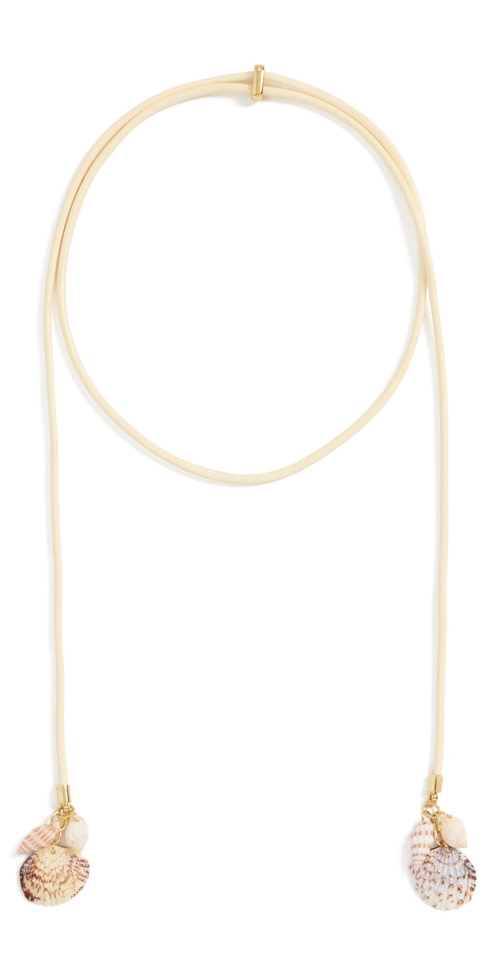 Logan Tay Shell Drop Wrap Necklace White One Size