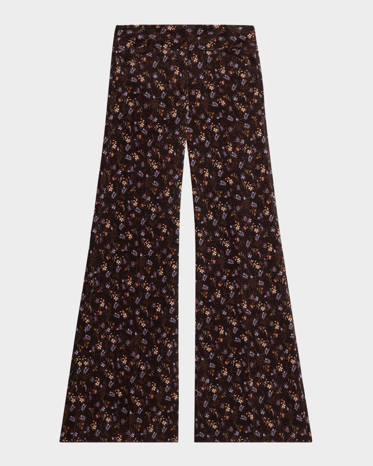 Floral Statement Printed Stretch Cotton Pants