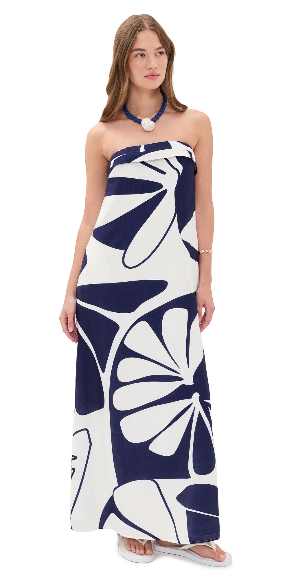 Seven Wonders Saphira Maxi Dress Sandy Navy/White L