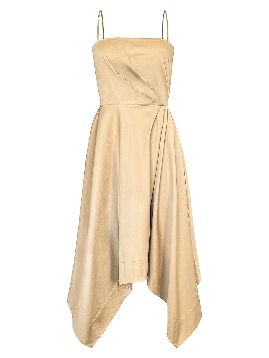 Women's South Hampton Everleigh Cotton Handkerchief Midi-Dress - Sand - Size Small