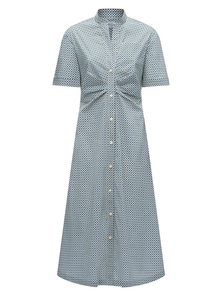 Women's Noor Shirt Dress - Blue Print - Size 10