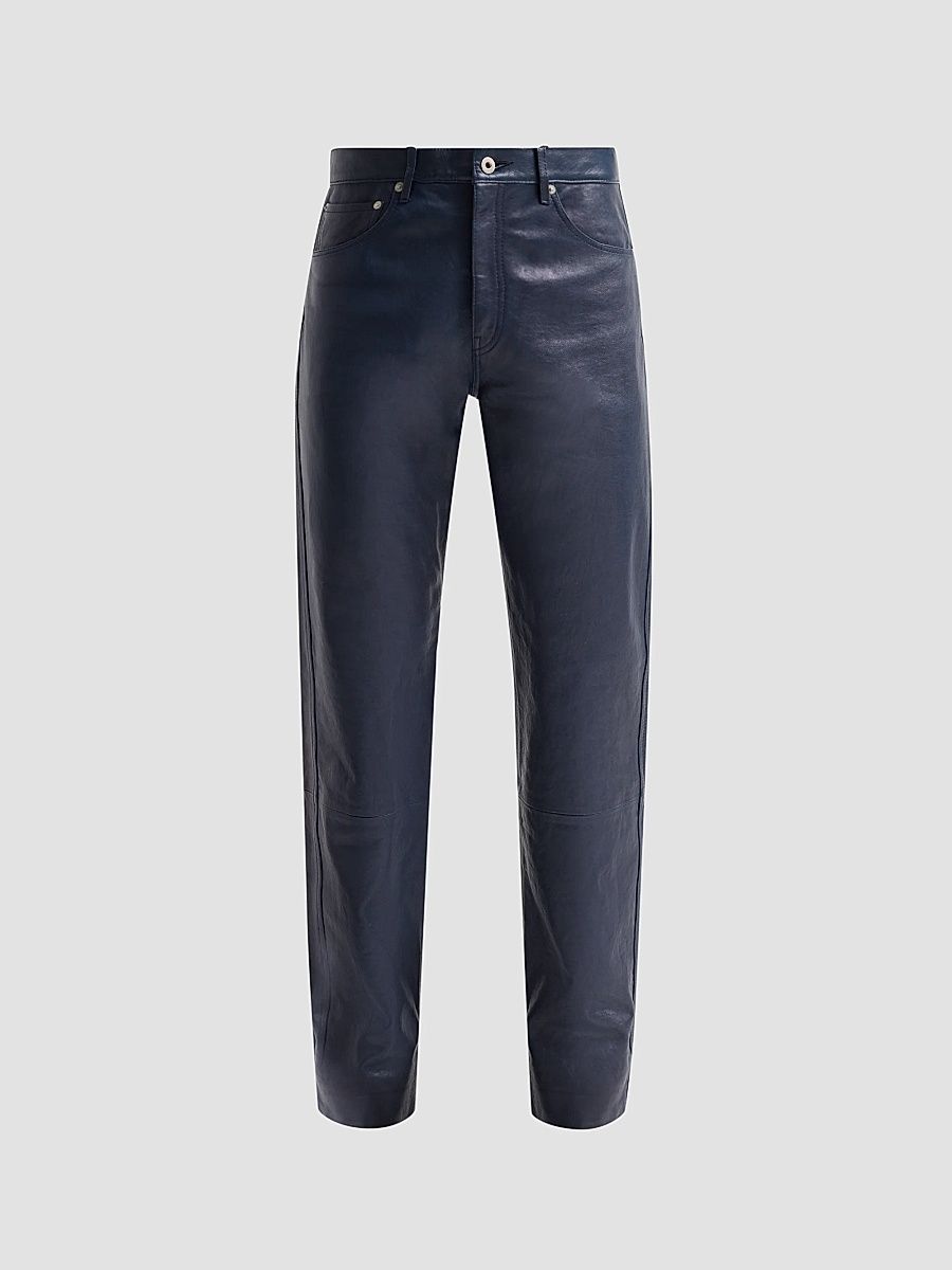 Men Mercer Cotton Twill Straight-Leg Jeans - Indigo - Size 15